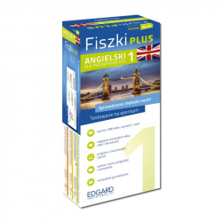 Angielski Fiszki PLUS dla początkujących 1 (600 fiszek + program i nagrania do pobrania + kolorowe przegródki)