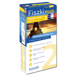 Francuski Fiszki PLUS dla średnio zaawansowanych 2  (600 fiszek + program i nagrania do pobrania + kolorowe przegródki)