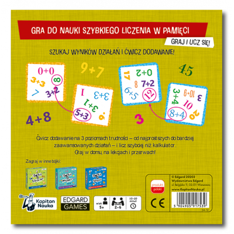 Bójka na dodawanie - gra dla dzieci 5+ | EDGARD GAMES