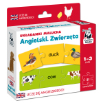 Angielski. Zwierzęta. Układanki malucha
