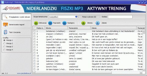 Niderlandzki 600 fiszek Trening od podstaw +CD (600 fiszek + CD-ROM z programem i nagraniami MP3 + Kolorowe przegródki). Nauka z kursem pozwala szybko i skutecznie opanować 600 najczęściej używanych w języku niderlandzkim słów i wyrażeń.