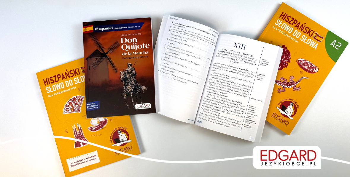Lekcja hiszpańskiego dla początkujących i średnio zaawansowanych z Don Quijote de la Mancha 